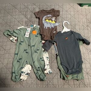 Infant boys dinosaur bundle.  3 months. Carter.